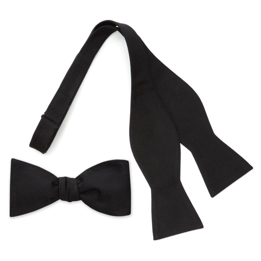 Ox and Bull Trading Co. Black Self Tie Bow Tie | Bow Ties