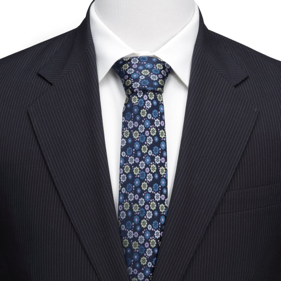 Marvel X-Men Floral Navy Men'S Tie | Marvel Ties