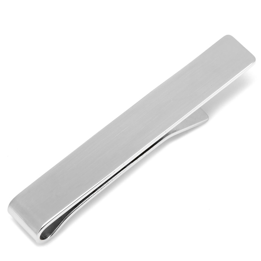 Ox and Bull Trading Co. Sterling Silver Engravable Tie Bar | Classic Tie Bars