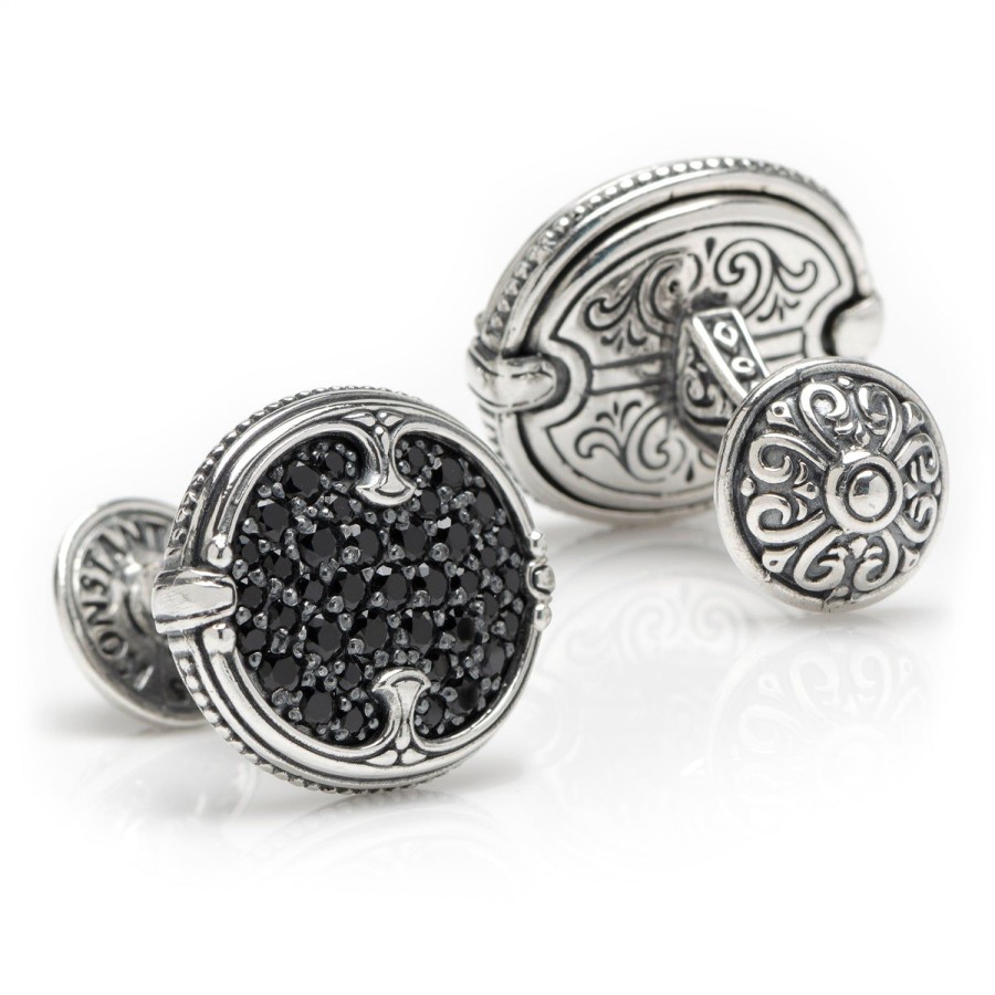 Konstantino Sterling Silver & Spinel Cufflinks | Classic Cufflinks