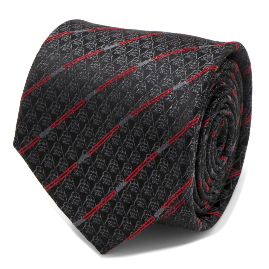 Star Wars Darth Vader Black Lightsaber Stripe Men'S Tie | Star Wars Ties