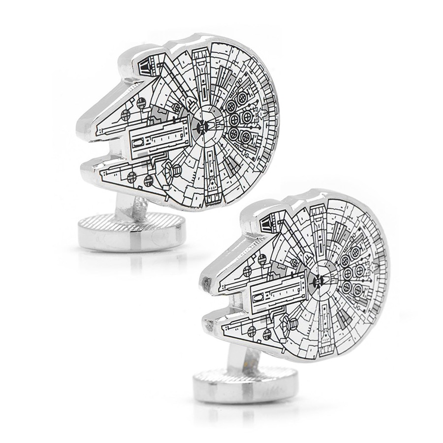 Star Wars Millennium Falcon Blueprint Cufflinks | Movies & Characters Cufflinks