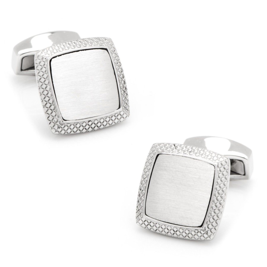 Tateossian Satin Quadrato Cufflinks | Classic Cufflinks