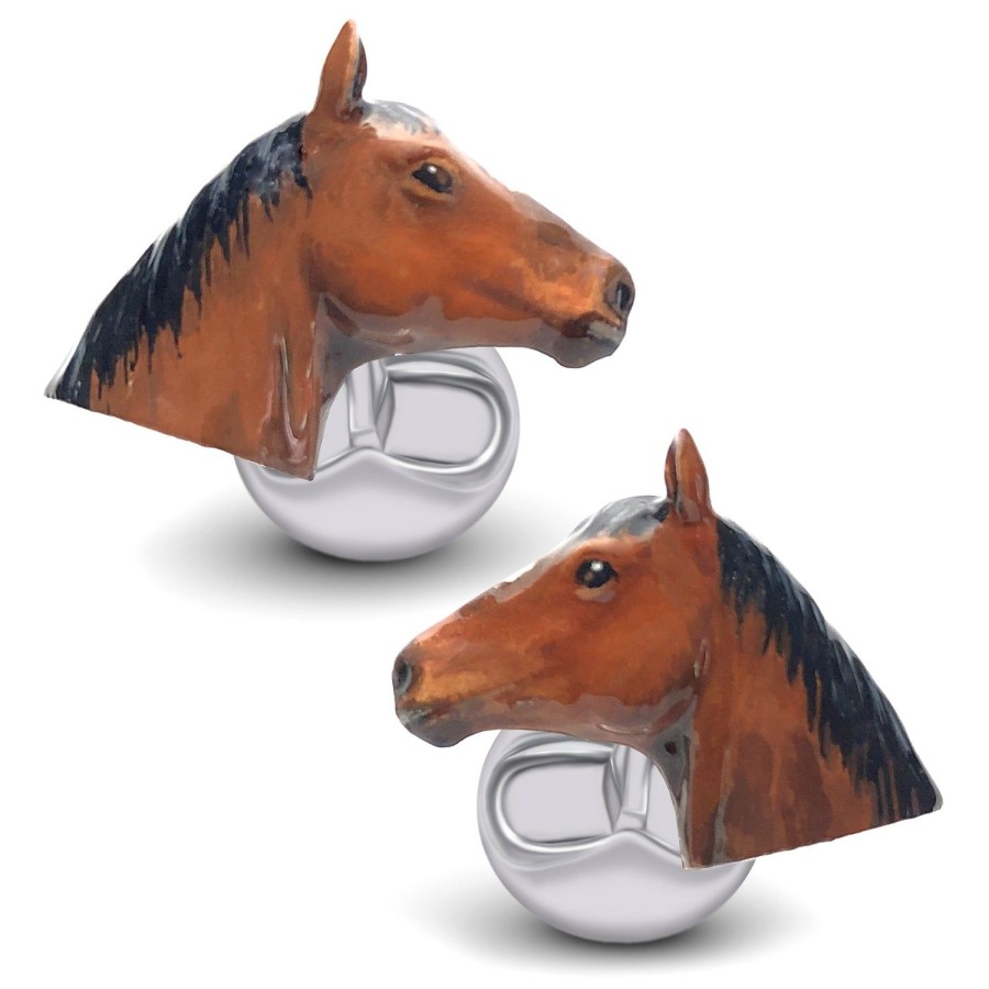 Fils Unique Stewball Horse Head Cufflinks | Classic Cufflinks