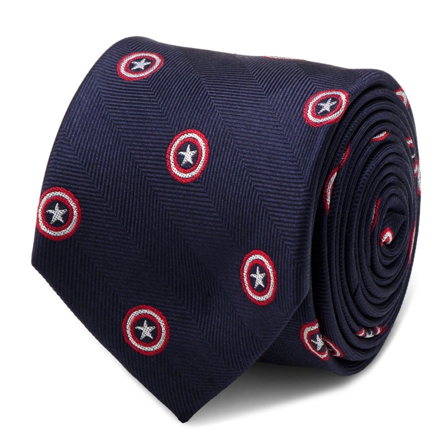 Marvel Father And Son Captain America Necktie Gift Set | Marvel Ties