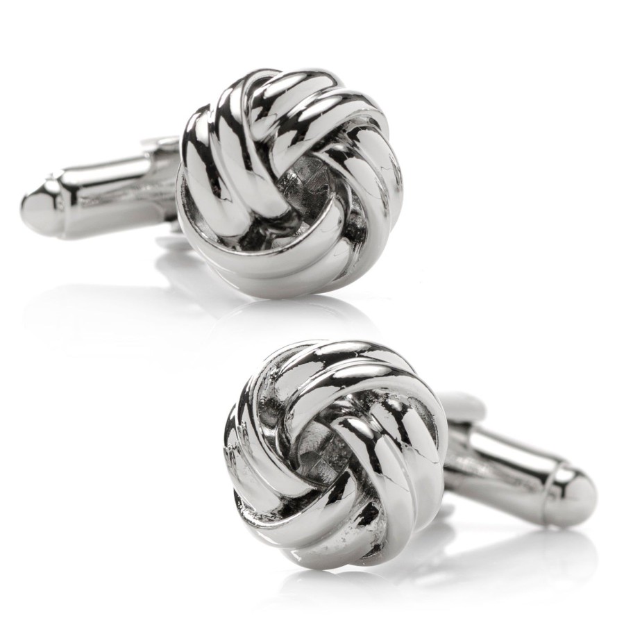 Ox and Bull Trading Co. Silver Knot Cufflinks | Classic Cufflinks