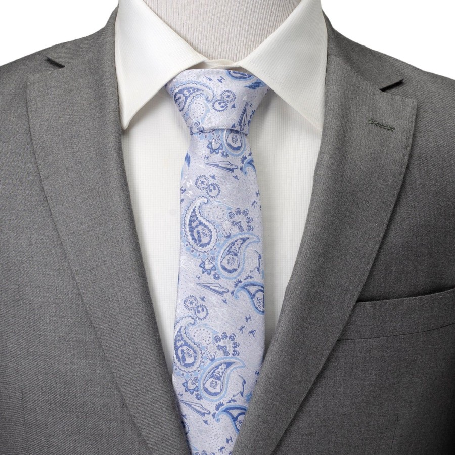 Star Wars Vader Lavender Paisley Men'S Tie | Star Wars Ties