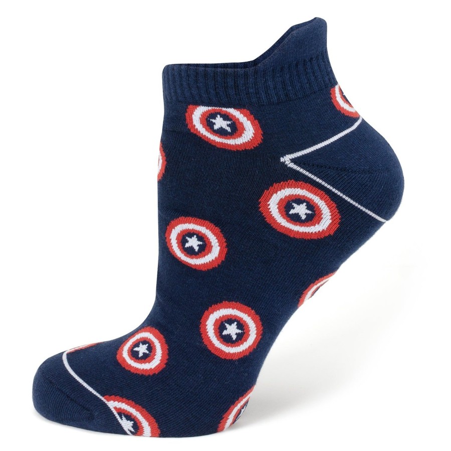 Marvel Captain America Navy Ankle Socks | Socks