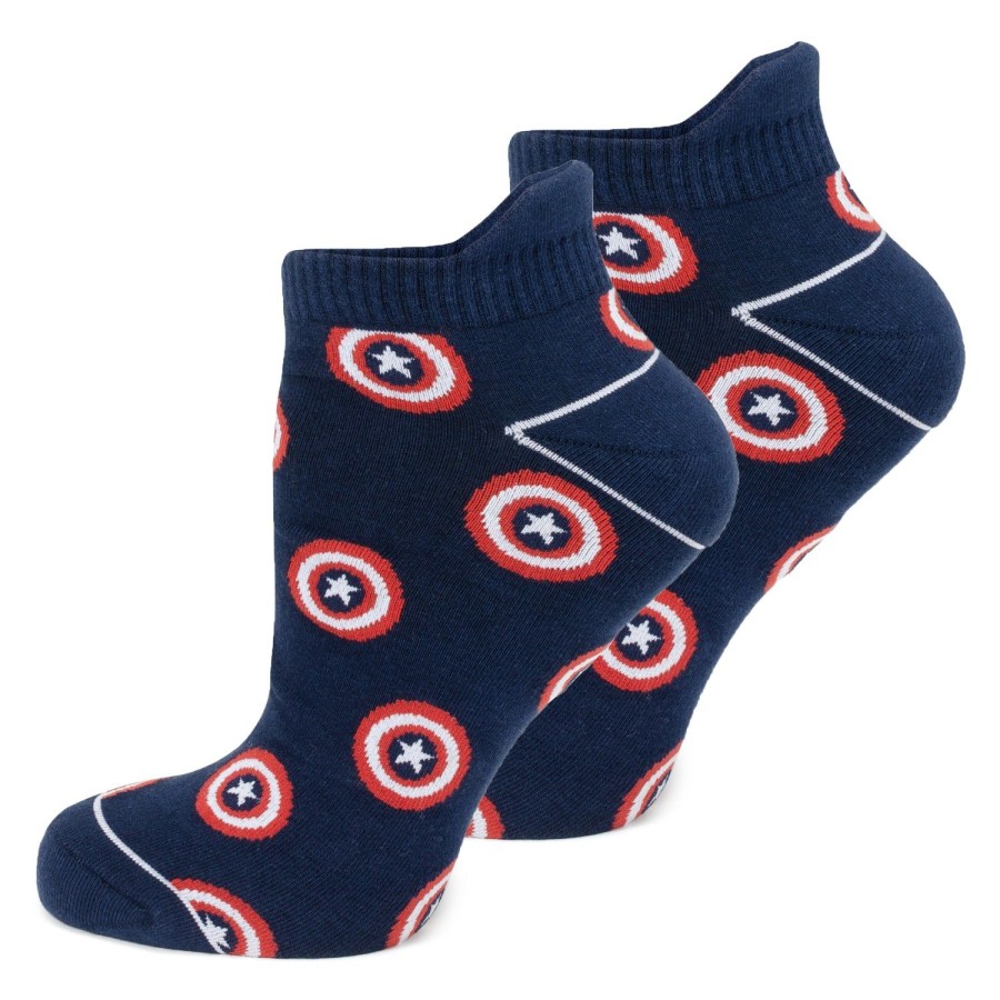 Marvel Captain America Navy Ankle Socks | Socks