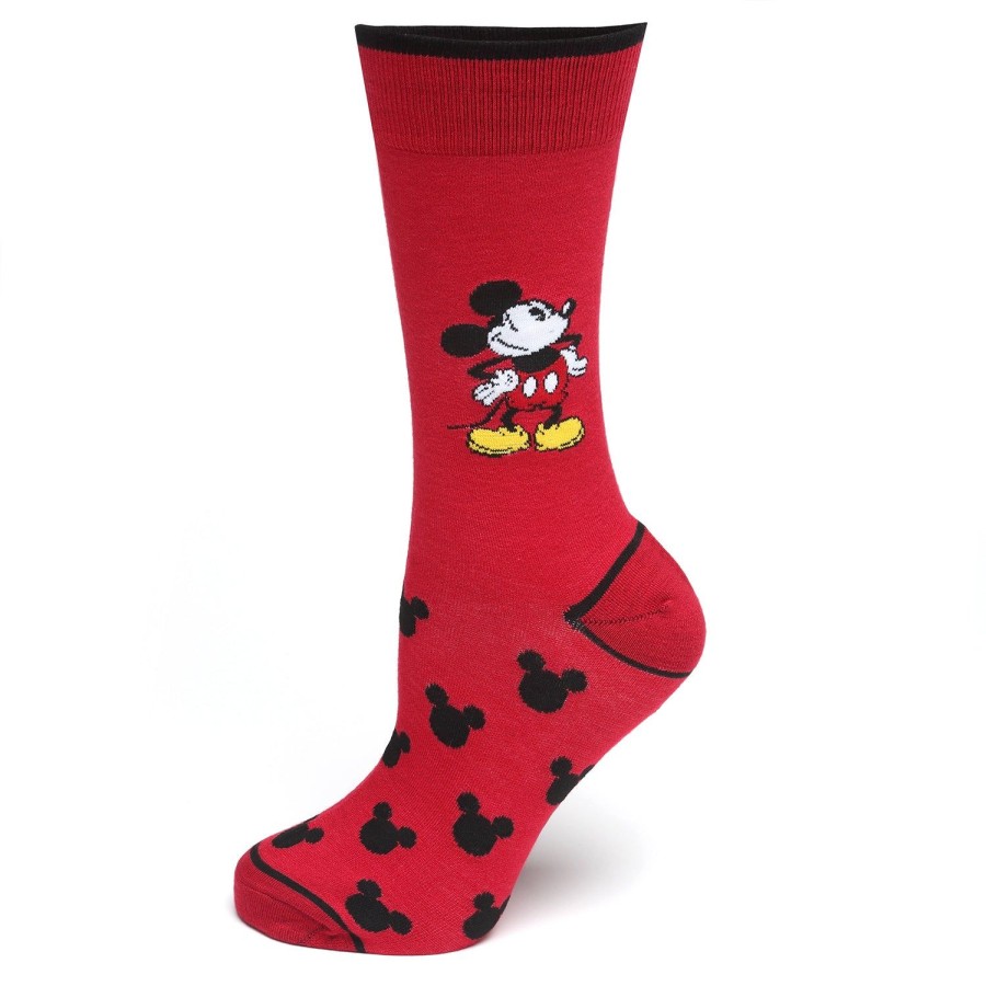 Disney Pie-Eyed Mickey Mouse Red Socks | Socks