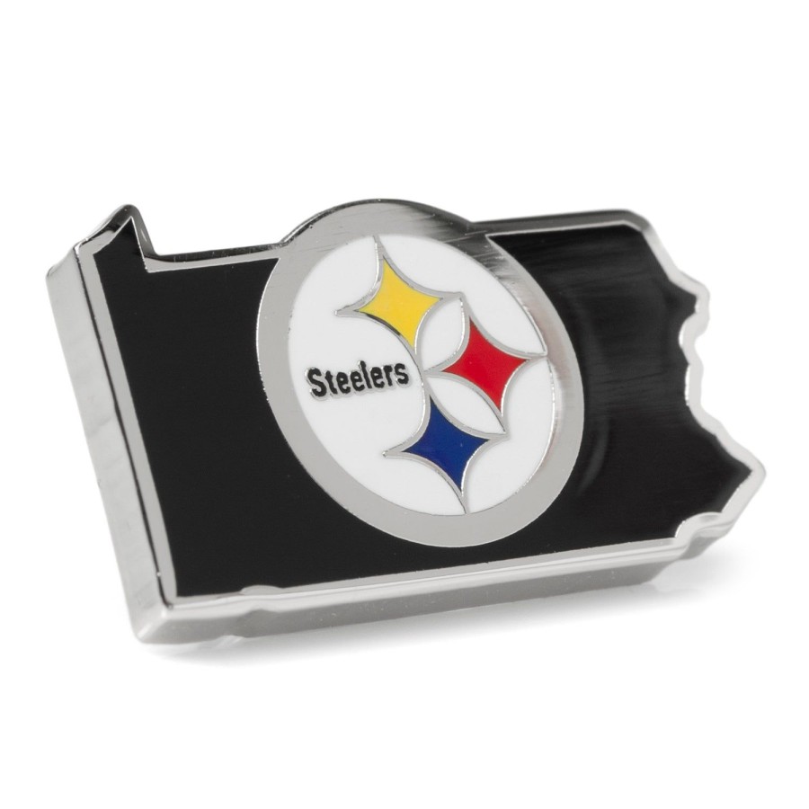 NFL Pittsburgh Steelers State Shaped Lapel Pin | Lapel Pins