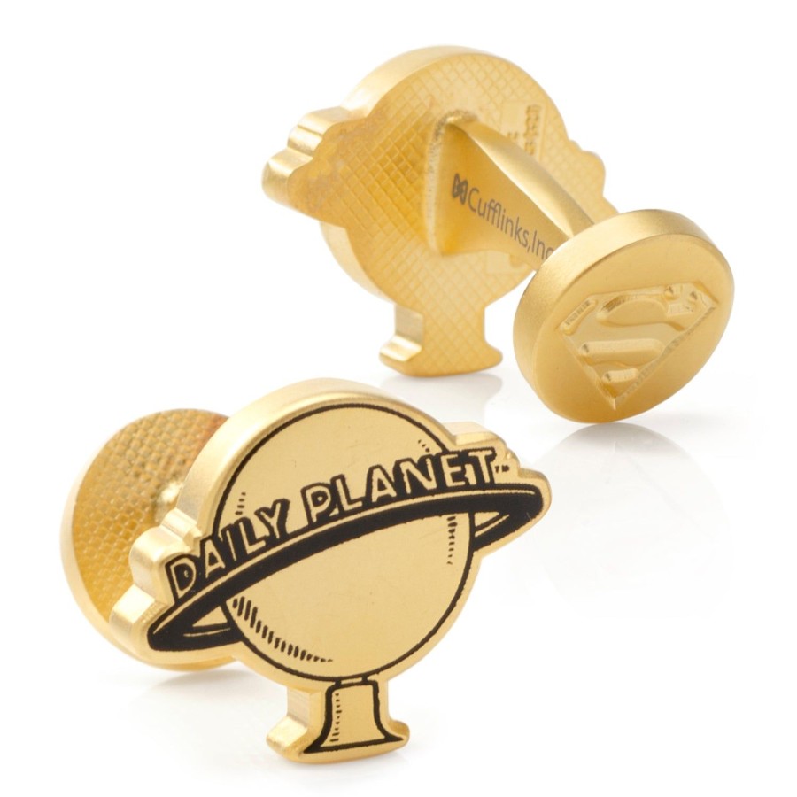 DC Comics Daily Planet Gold Cufflinks | Movies & Characters Cufflinks