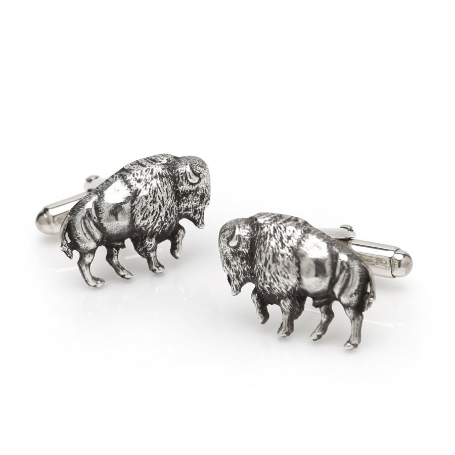 Max Lang Sterling Buffalo Cufflinks | Classic Cufflinks