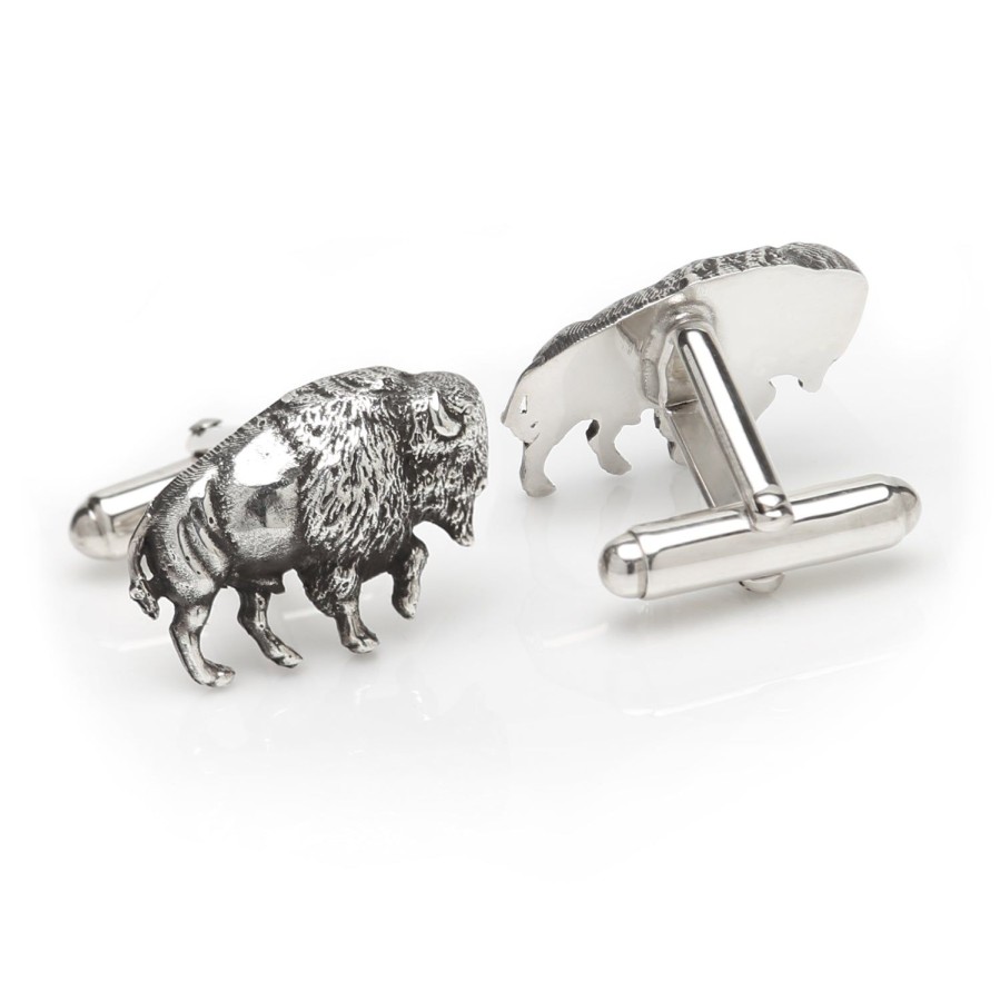 Max Lang Sterling Buffalo Cufflinks | Classic Cufflinks