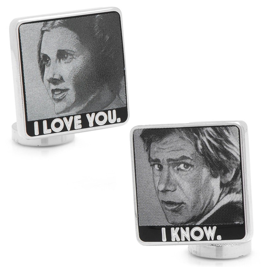 Star Wars I Love You I Know Cufflinks | Hobbies & Interests Cufflinks