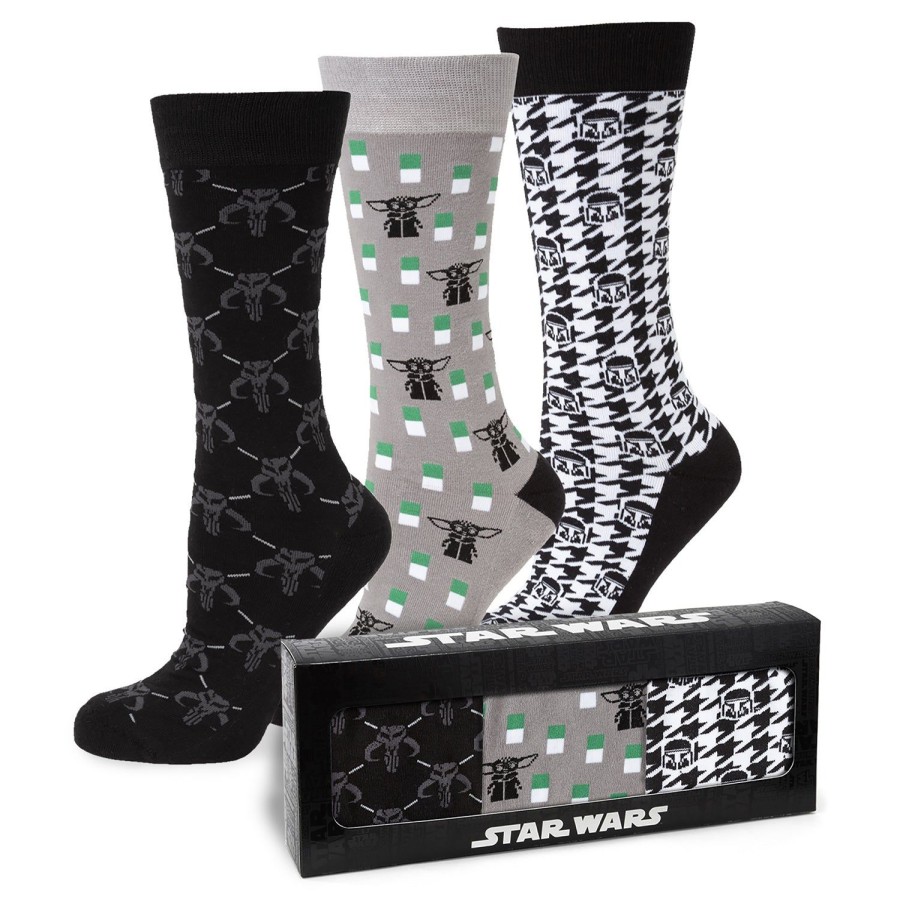 Star Wars The Mandalorian 3 Pair Socks Gift Set | Socks