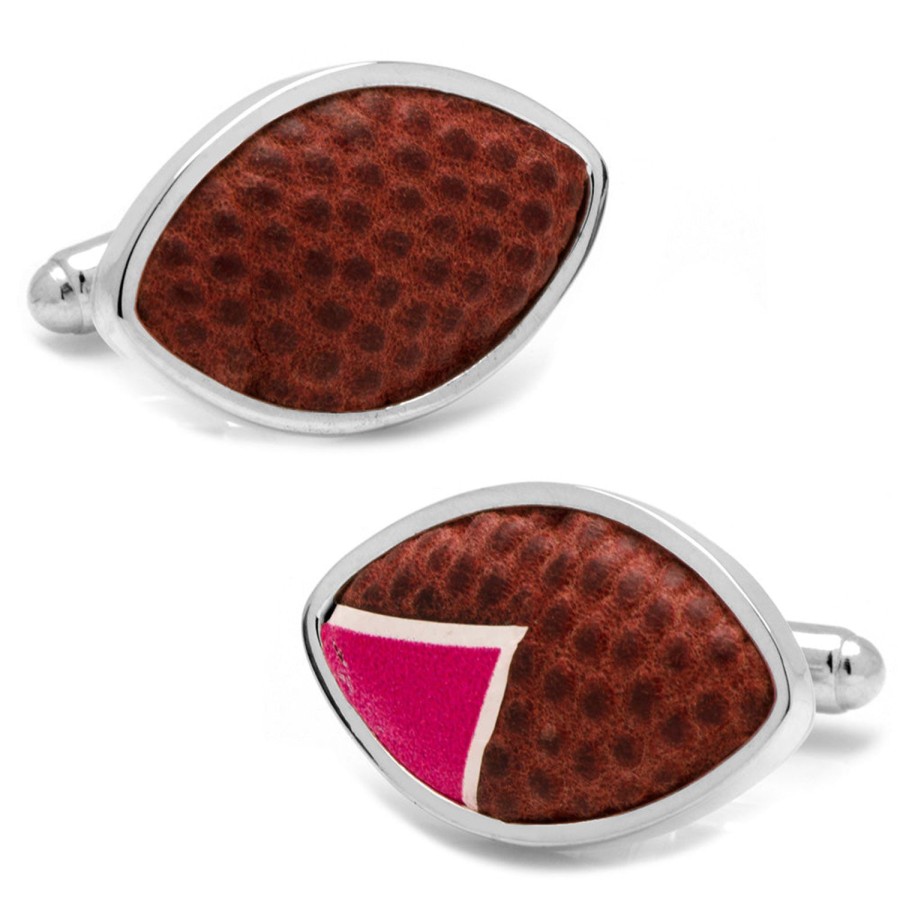 Tokens & Icons Jacksonville Jaguars Game Used Football Cufflinks | Classic Cufflinks