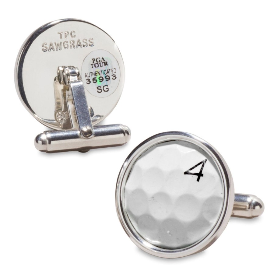 Tokens & Icons Tpc Sawgrass Golf Ball Cufflinks | Classic Cufflinks