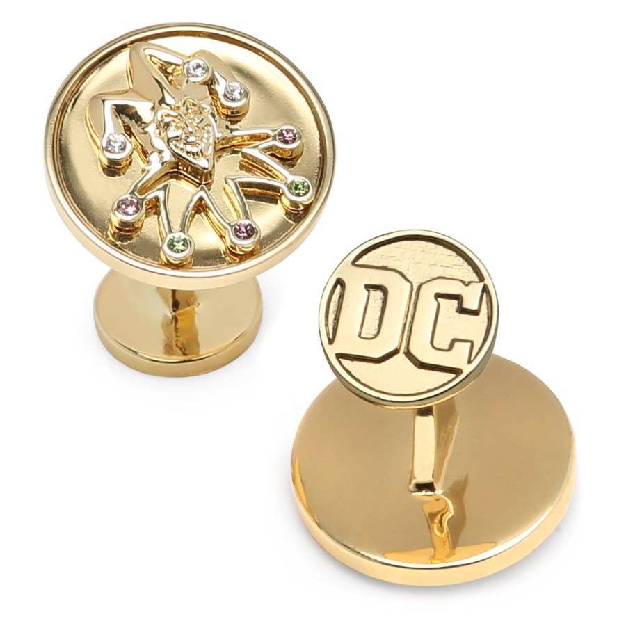 DC Comics Gold Joker Cufflinks | Movies & Characters Cufflinks