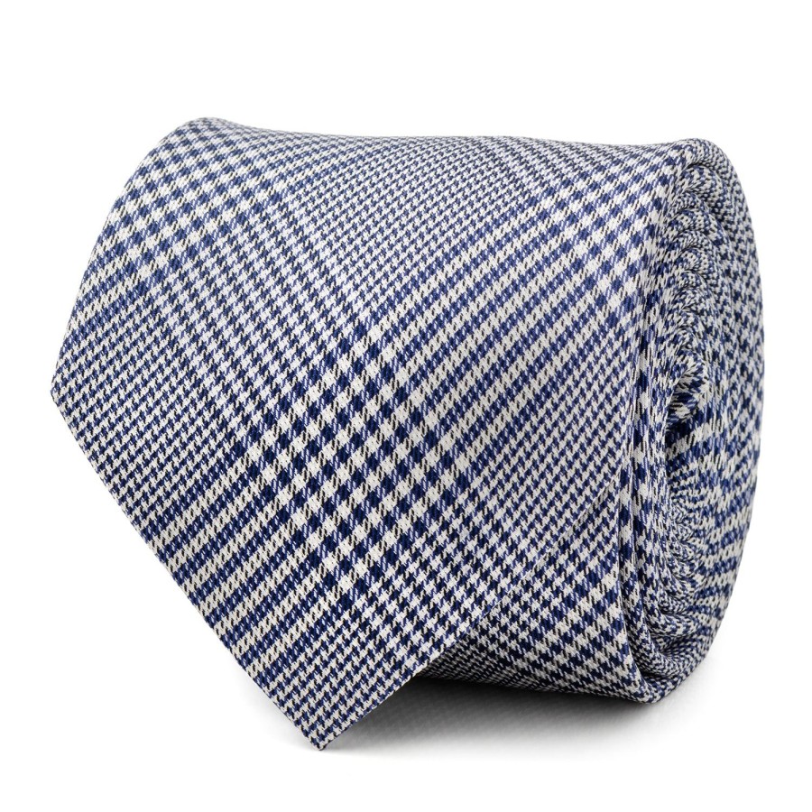 Ox and Bull Trading Co. Blue Glen Plaid Silk Tie | Classic Ties