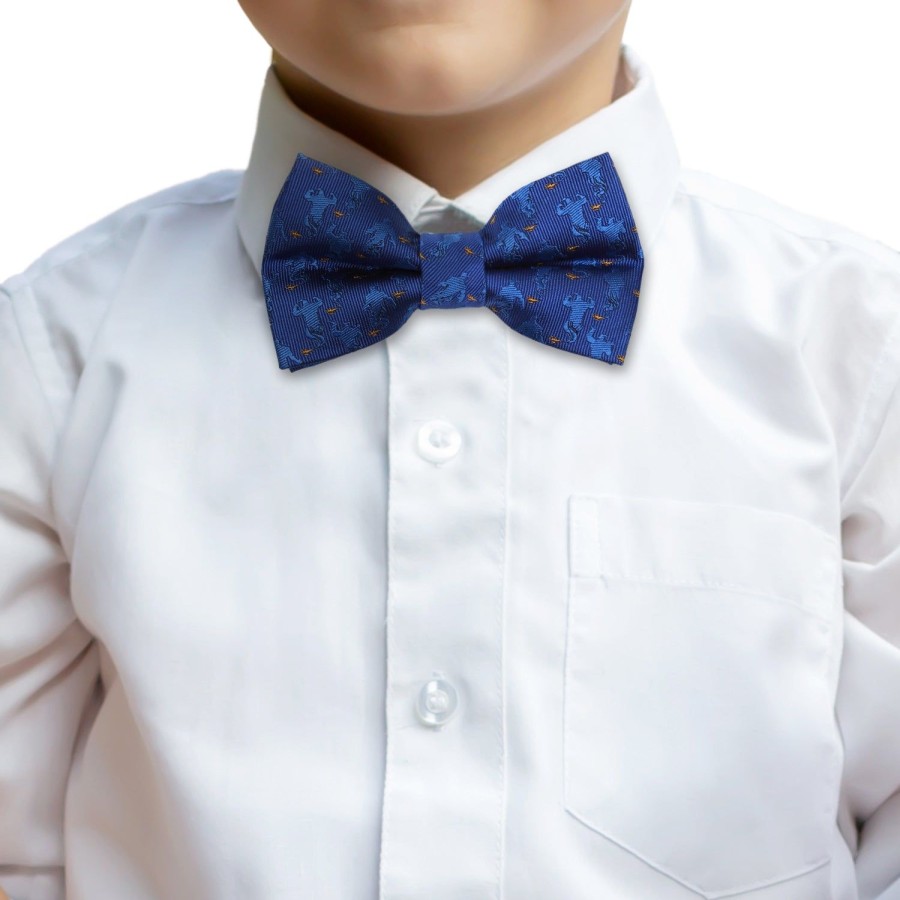 Disney Genie Scattered Blue Big Boy'S Bow Tie | Disney Ties