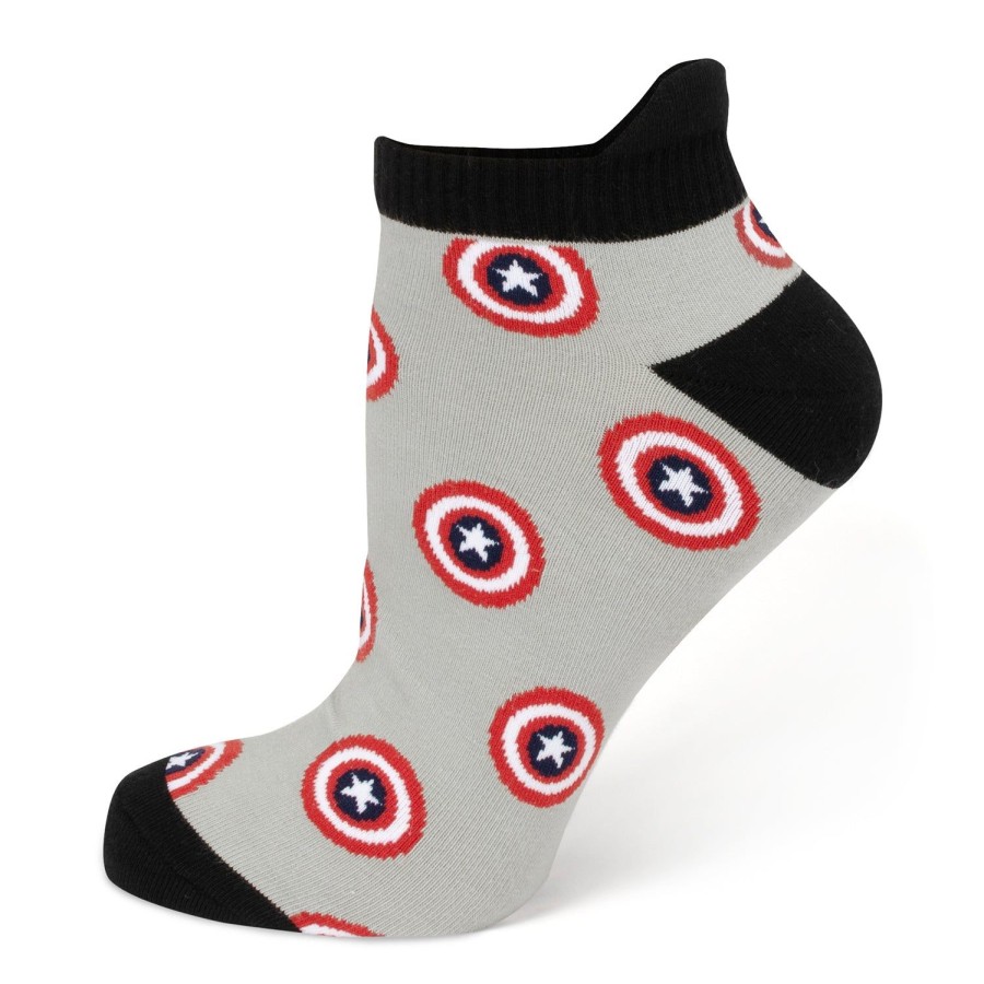 Marvel Captain America Gray Ankle Socks | Socks