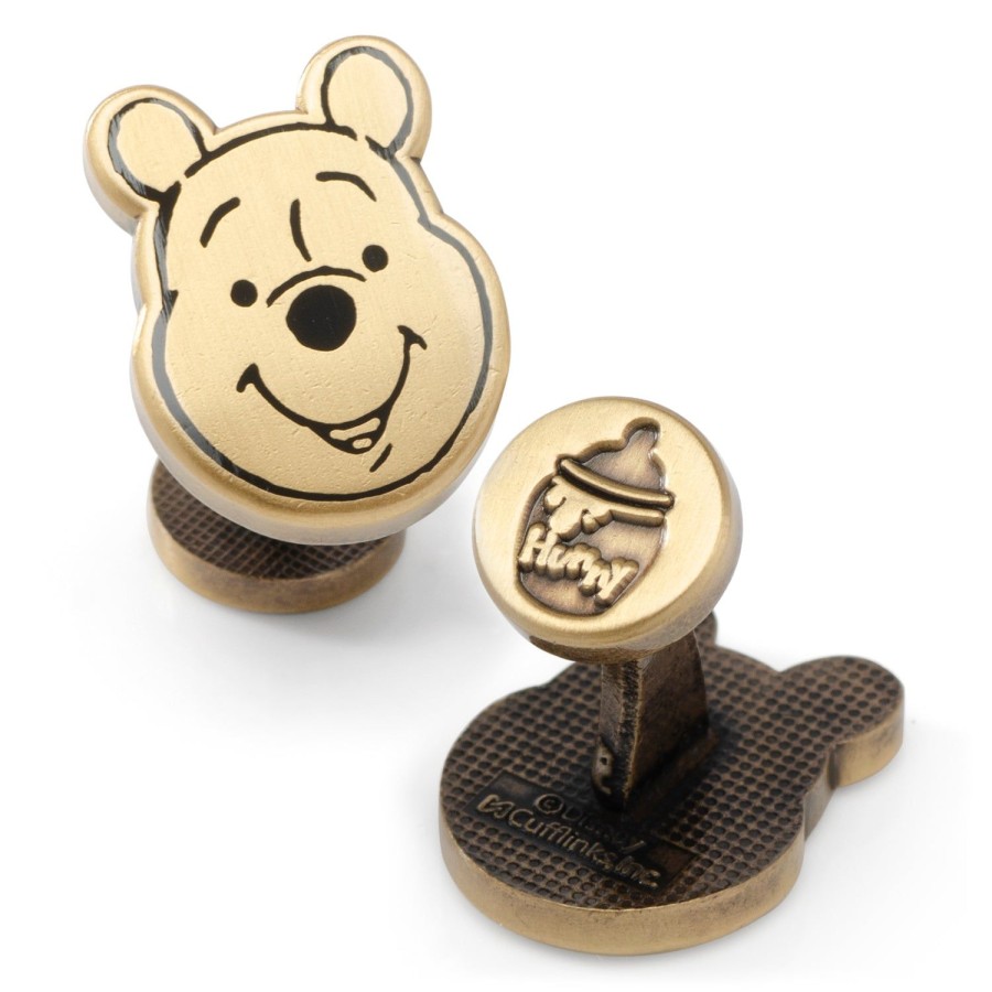 Disney Winnie The Pooh Face Gold Cufflinks | Movies & Characters Cufflinks