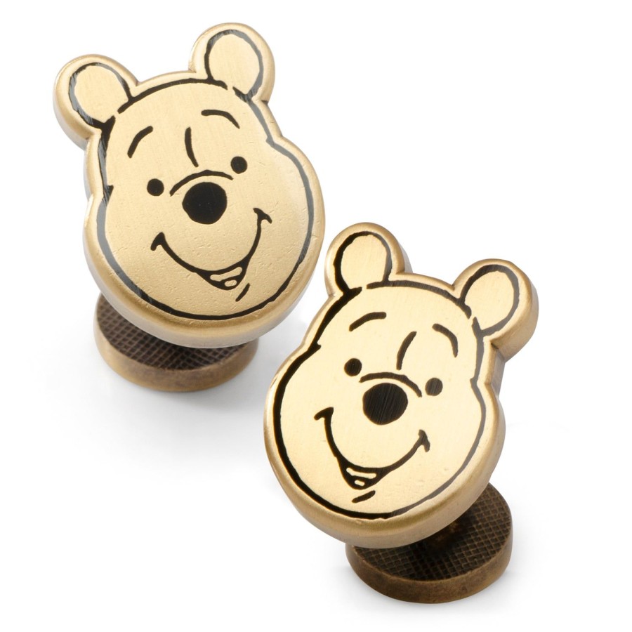 Disney Winnie The Pooh Face Gold Cufflinks | Movies & Characters Cufflinks