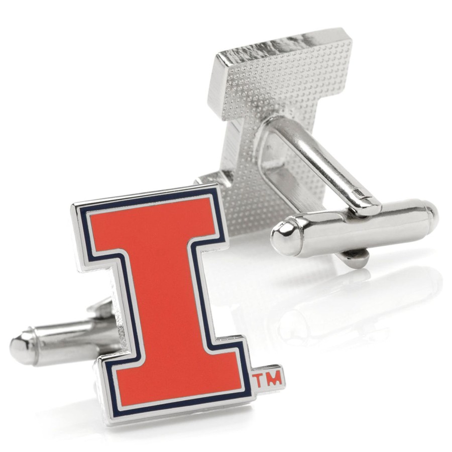 NCAA University Of Illinois Fighting Illini Cufflinks | Sports Cufflinks