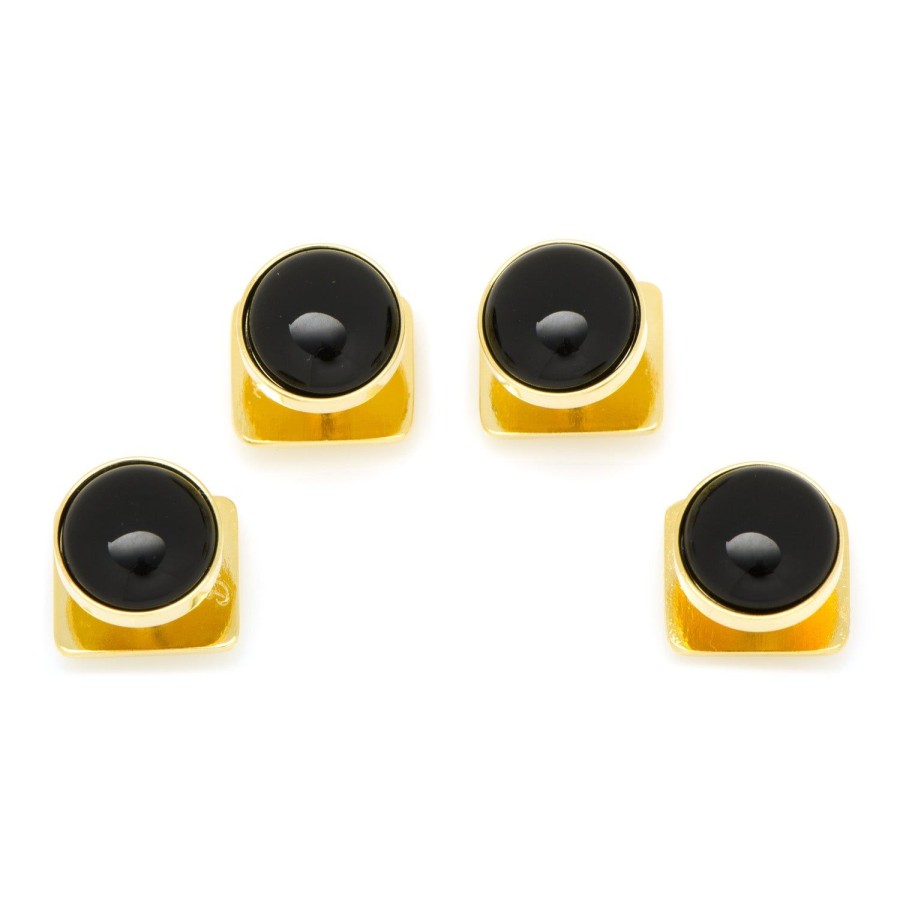 Ox and Bull Trading Co. Gold And Onyx Studs | Stud Sets