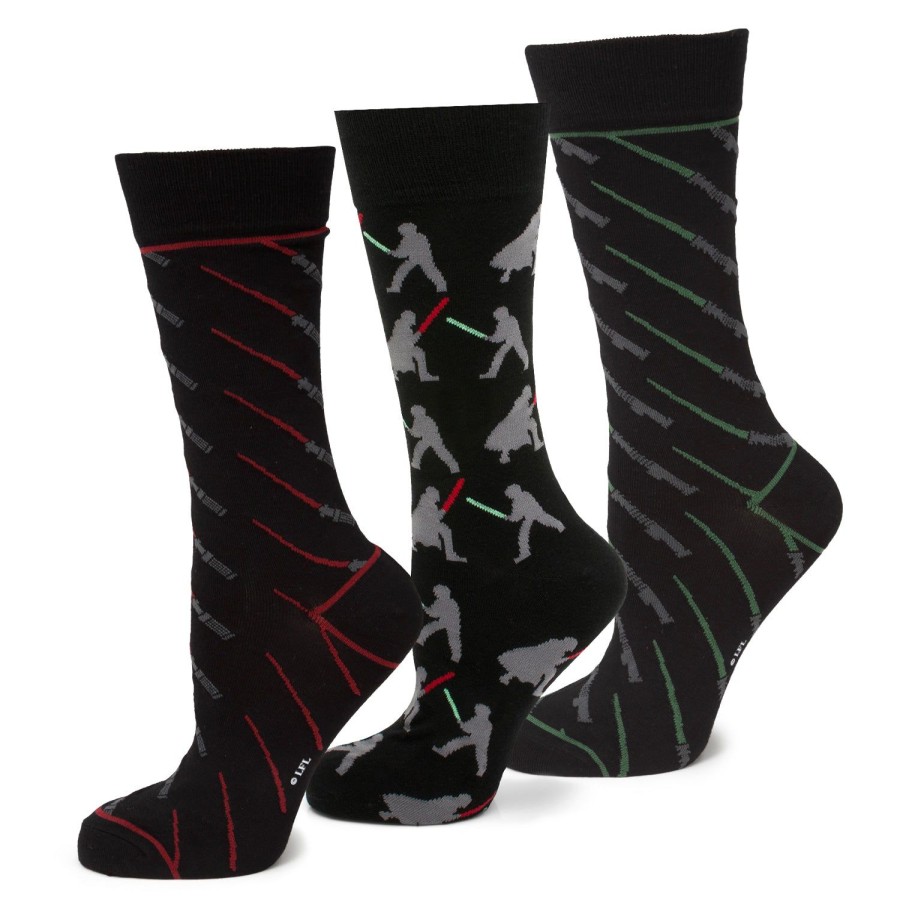 Star Wars Lightsaber Battle 3 Pair Socks Gift Set | Socks