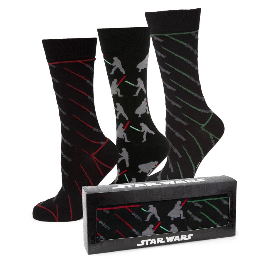 Star Wars Lightsaber Battle 3 Pair Socks Gift Set | Socks