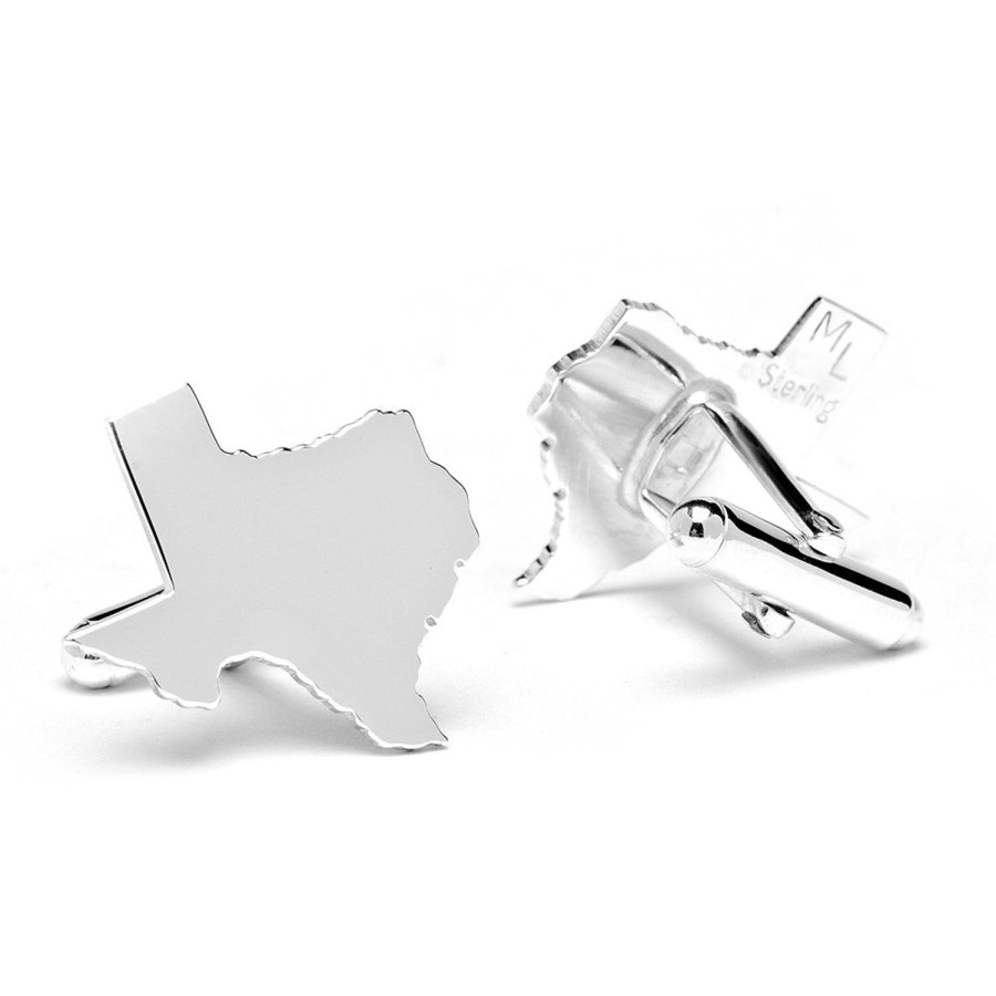 Max Lang Sterling Silver Texas Cufflinks | Classic Cufflinks