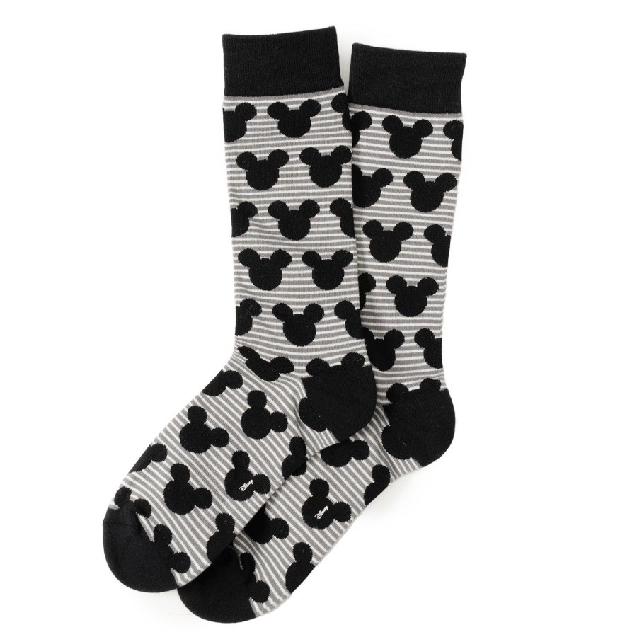 Disney Mickey Silhouette Stripe Socks | Socks