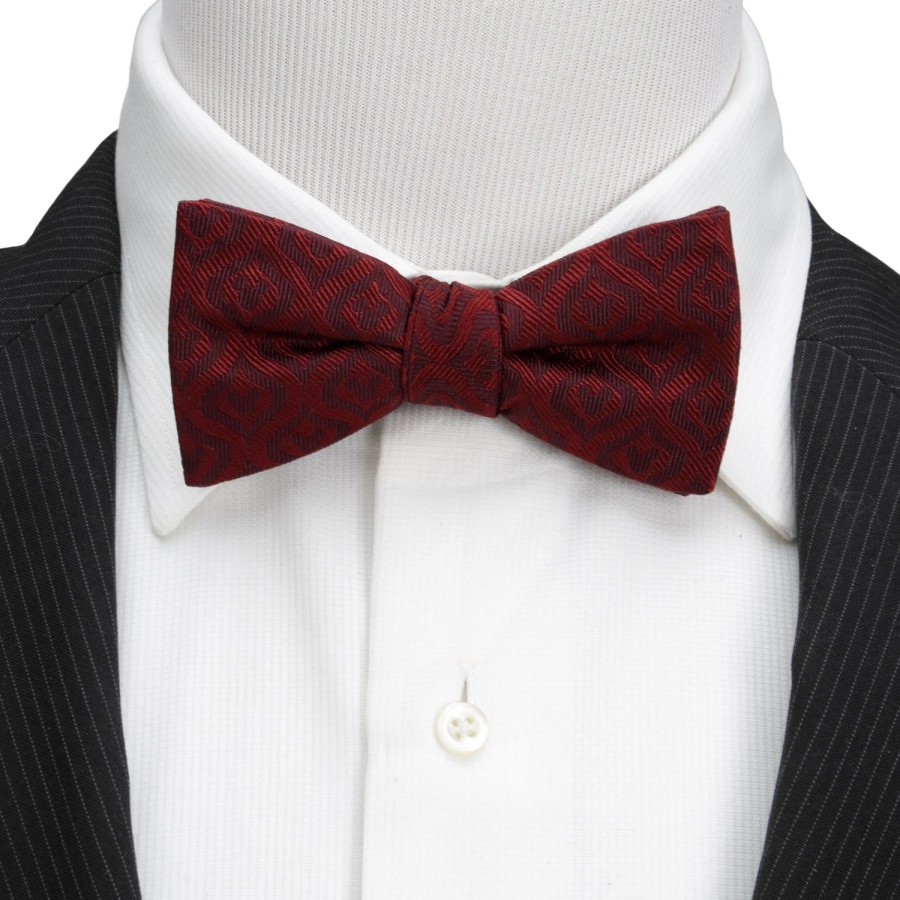 Disney Mickey Mouse Holiday Maroon Bow Tie | Bow Ties