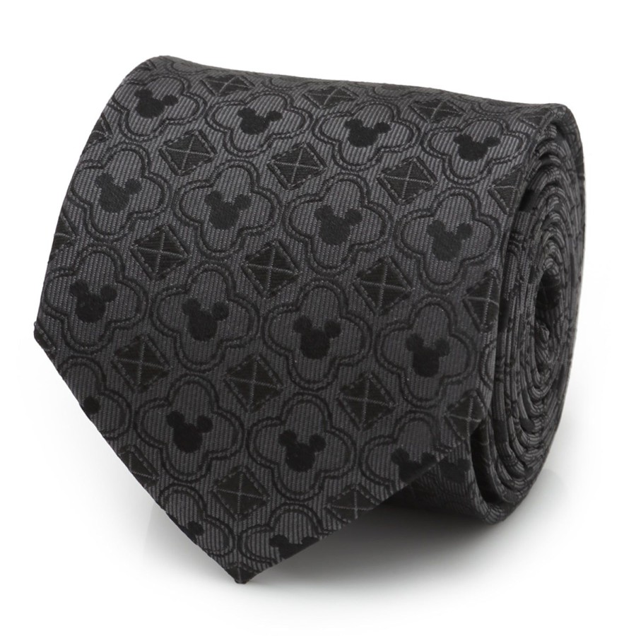 Disney Mickey Mouse Pattern Black Men'S Tie | Disney Ties