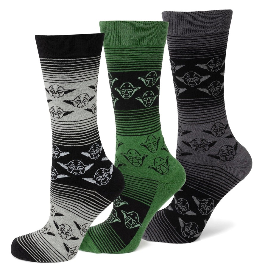 Star Wars Yoda Ombre Stripe Sock 3 Pack Gift Set | Socks