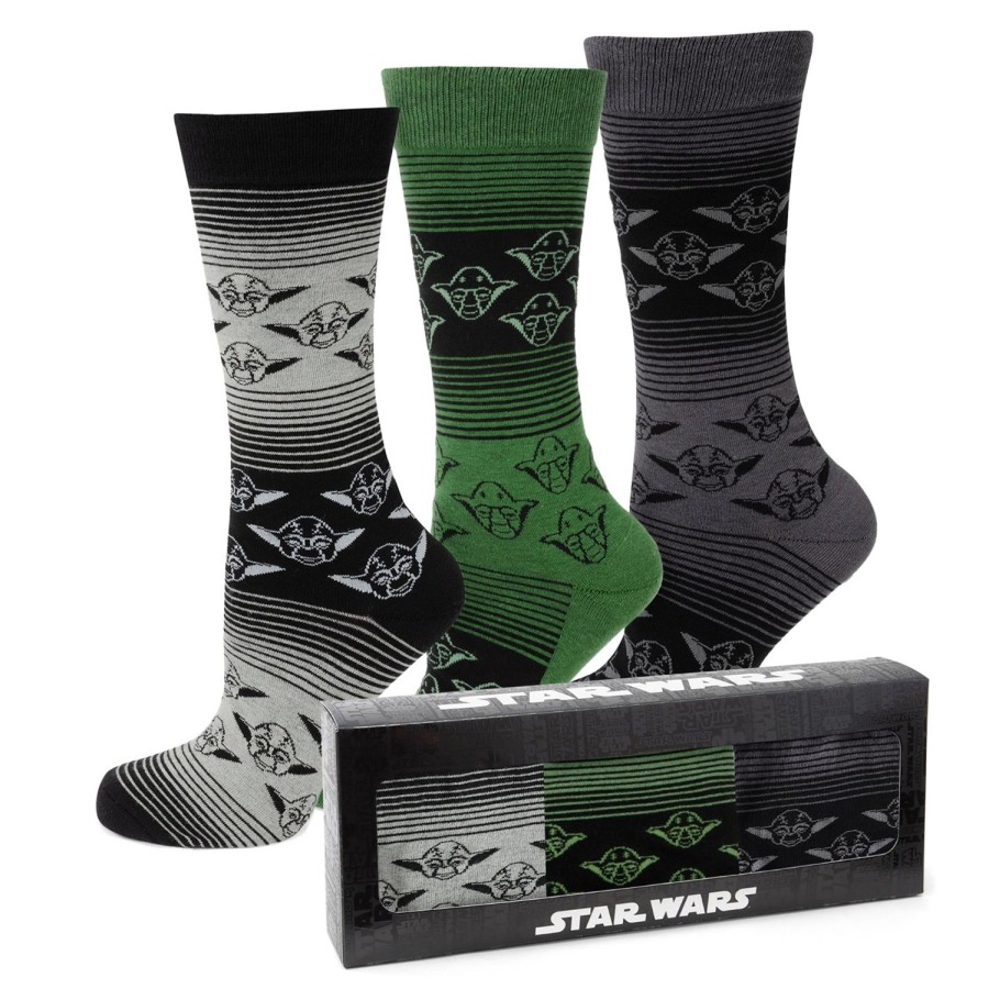 Star Wars Yoda Ombre Stripe Sock 3 Pack Gift Set | Socks