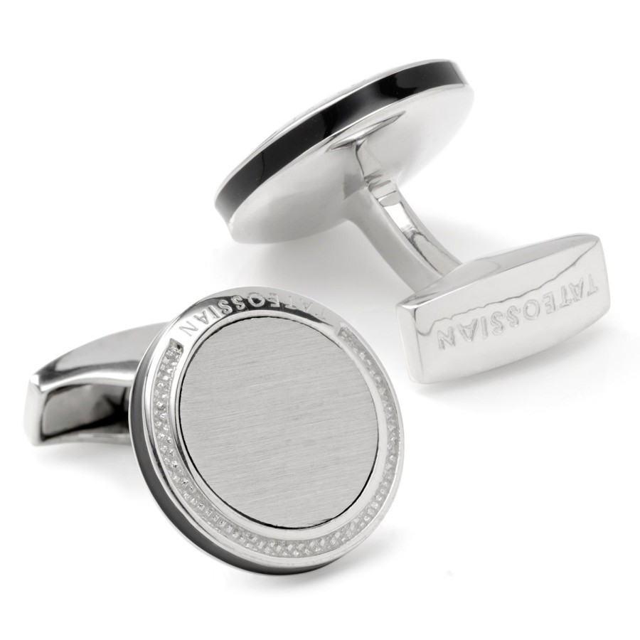 Tateossian Classic Signature Silver Cufflinks | Classic Cufflinks