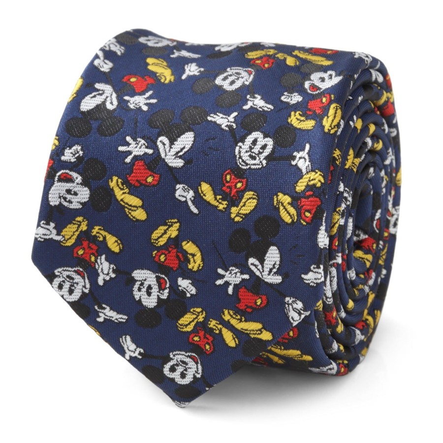 Disney Mickey Action Navy Men'S Tie | Disney Ties