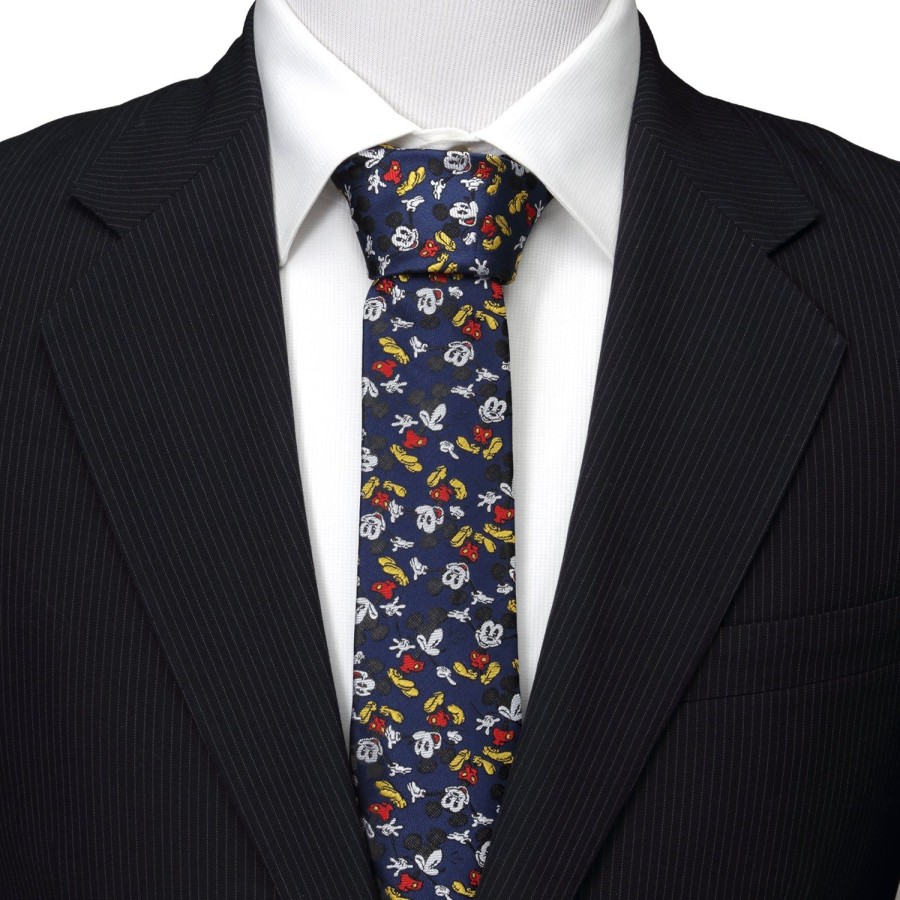 Disney Mickey Action Navy Men'S Tie | Disney Ties