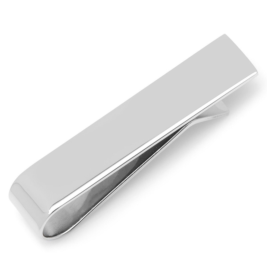 Ox and Bull Trading Co. Short Stainless Steel Engravable Tie Bar | Classic Tie Bars