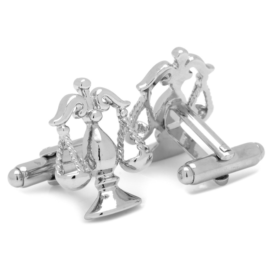 Cufflinks, Inc. Silver Scales Of Justice Cufflinks | Classic Cufflinks