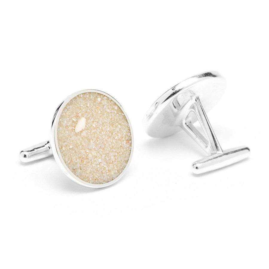 Dune Jewelry Aruba Eagle Beach Sand Cufflinks | Classic Cufflinks