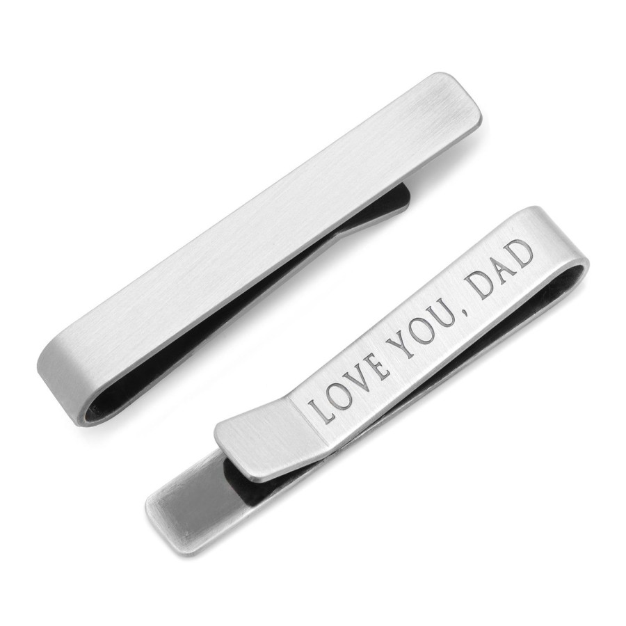 Ox and Bull Trading Co. Love You, Dad Hidden Message Tie Bar | Classic Tie Bars