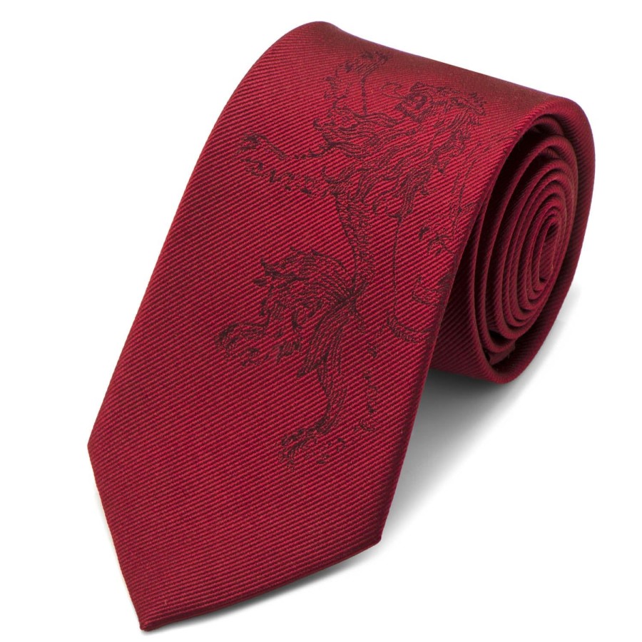 Game of Thrones Lannister Lion Red Men'S Tie | Game Of Thrones Ties