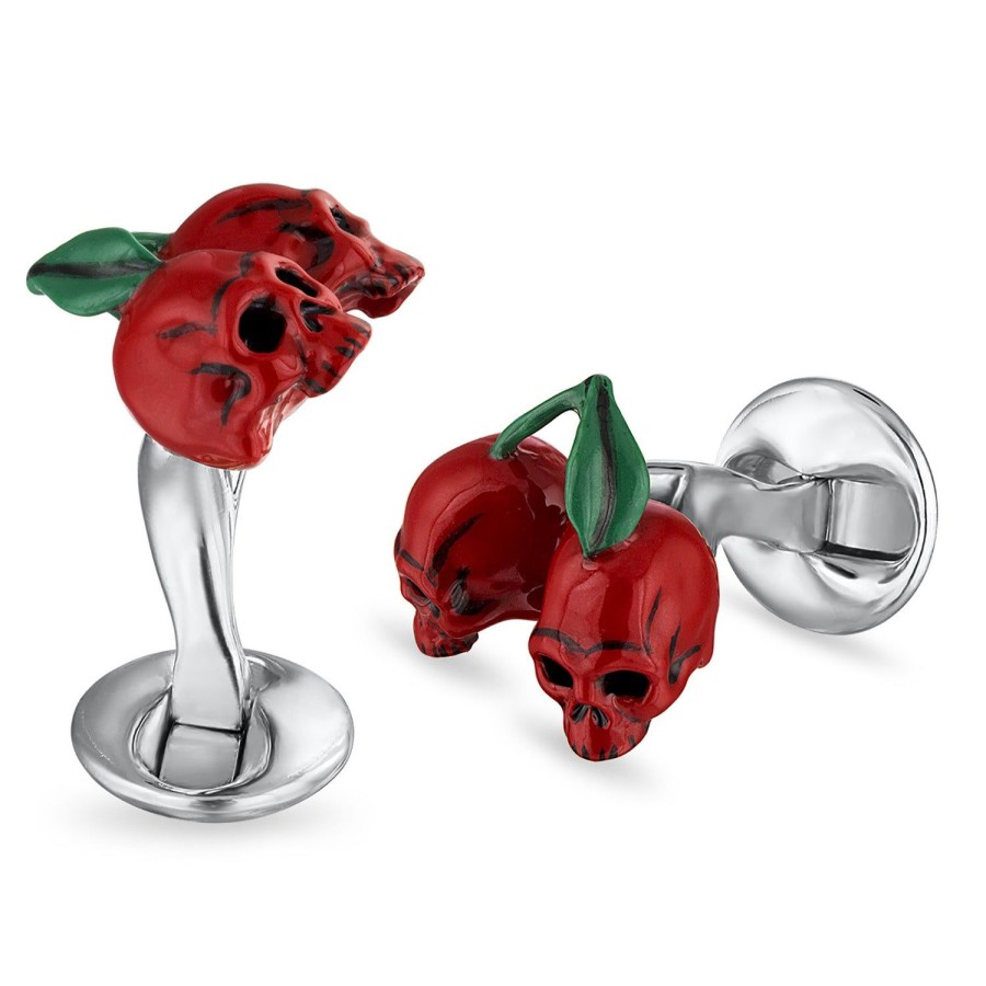 Fils Unique Cherries & Skulls Cufflinks | Classic Cufflinks