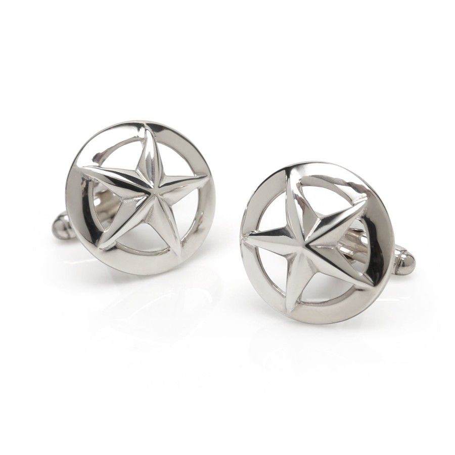 Max Lang Sterling Silver 3D Stars | Classic Cufflinks