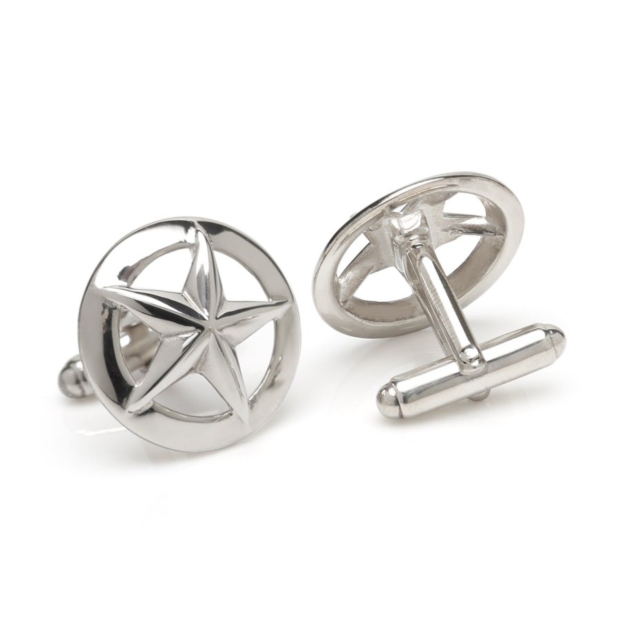 Max Lang Sterling Silver 3D Stars | Classic Cufflinks