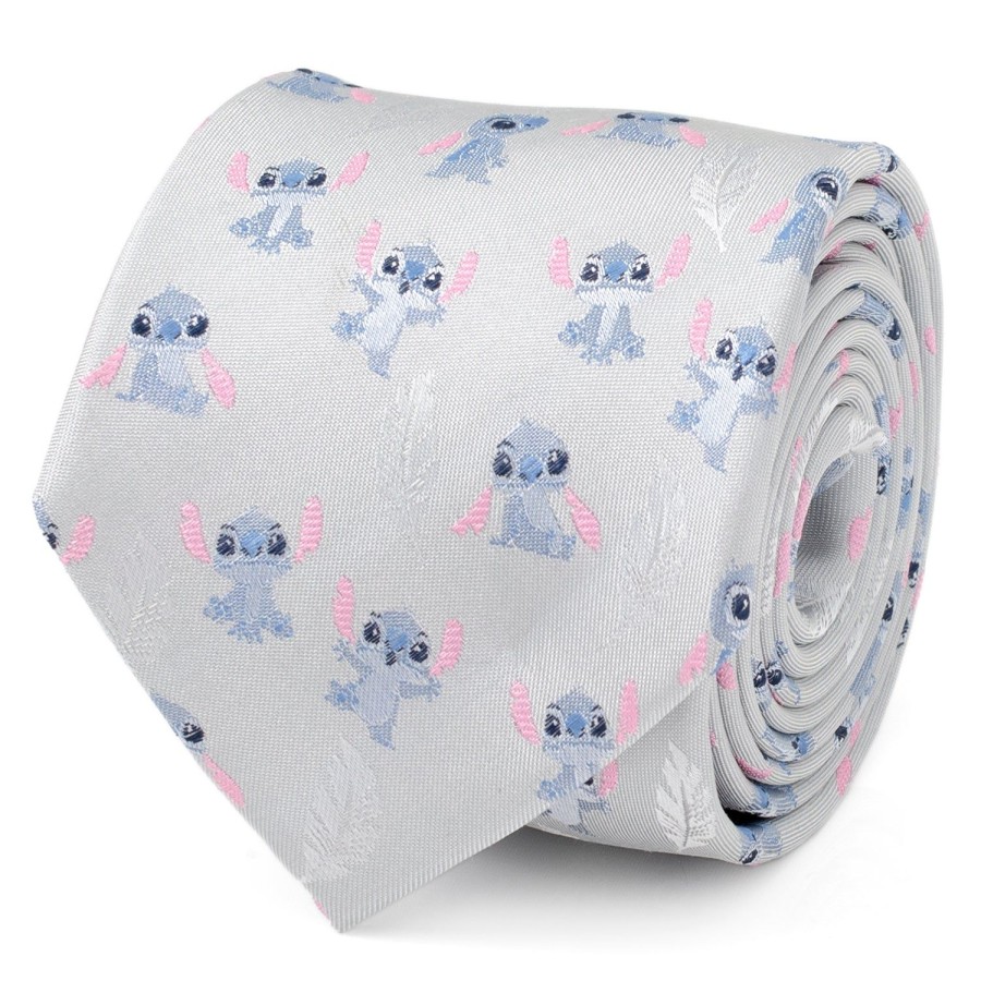 Disney Stitch Gray Men'S Tie | Disney Ties